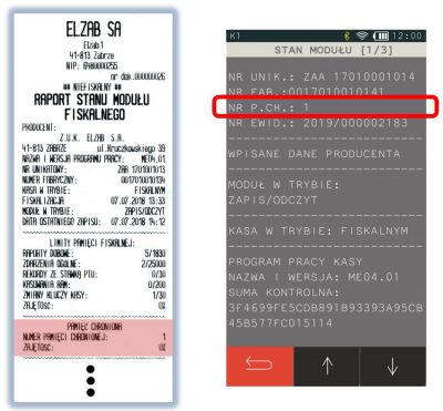 Jak sprawdzić wolne miejsce w pamięci chronionej w kasach Elzab