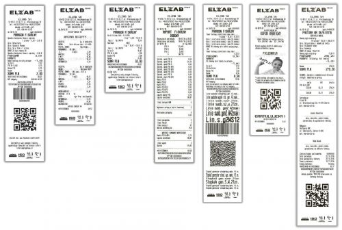Przykładowe wydruki z drukarki fiskalnej Elzab Mera+
