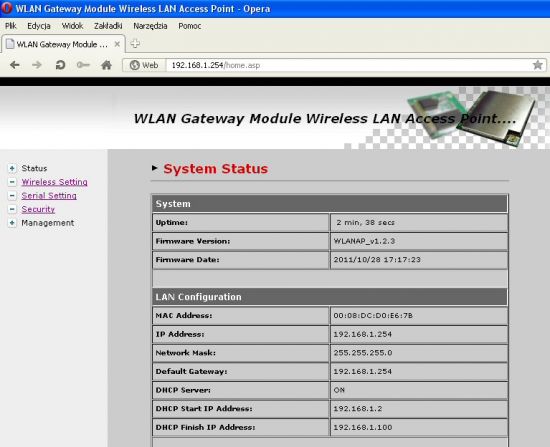 Aktualizacja modułu wifi w bezprzewodowym czytniku cen
