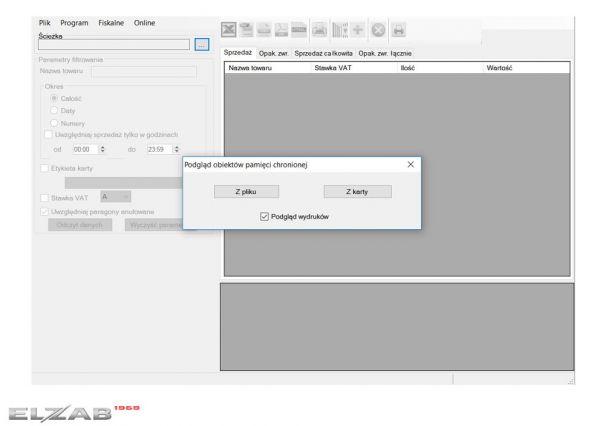 Program analiza sprzedaży Elzab