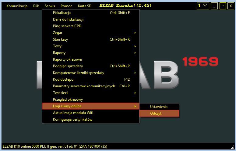 Jak odczytać logi z kasy fiskalnej online w programie Elzab Eureka