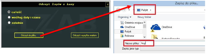 Potwierdzenie gdzie zapisać logi z kasy fiskalnej online